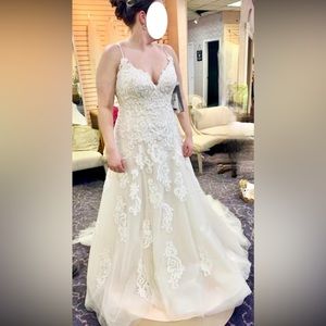 Maggie Sottero Sorrento 9MT013 Wedding Dress - Ivory Over Soft Blush Color